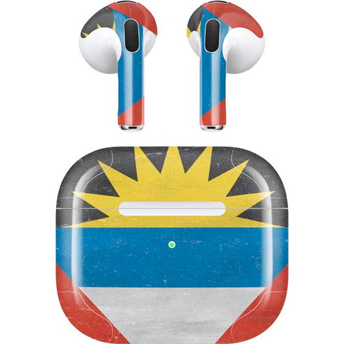 Antigua and Barbuda Flag Distressed Apple AirPods (3rd Gen 2021) Skin